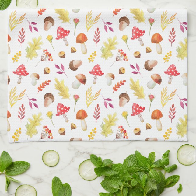 Paño De Cocina Kitchen Towel - Autumnal Pattern (Doblado)