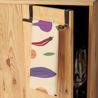 Paño De Cocina Kitchen Towel – Eggplant, Chili, Peas & Onions Pat