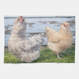 Paño De Cocina Kitchen Towel Two Chickens Farmhouse 