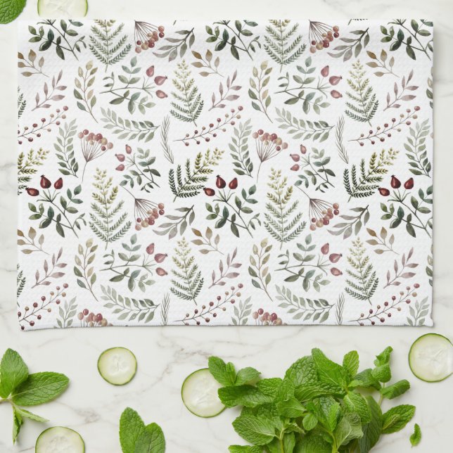 Paño De Cocina Kitchen Towel - Winter Pattern (Doblado)