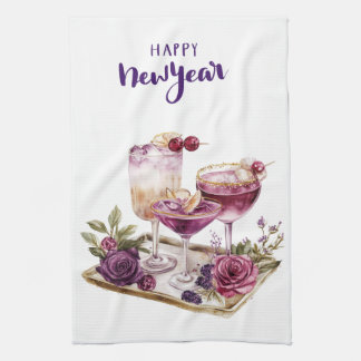 Paño De Cocina Kitchen Towels-Happy New Year Kitchen Towels