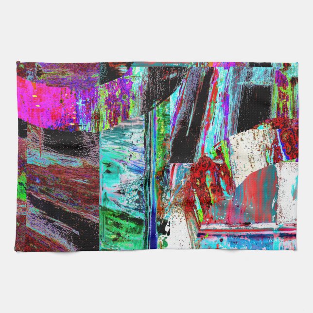 Paño De Cocina Kitchen Towels – Neon Pulse (Horizontal)