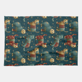 Paño De Cocina Kittens In Christmas Sweaters 