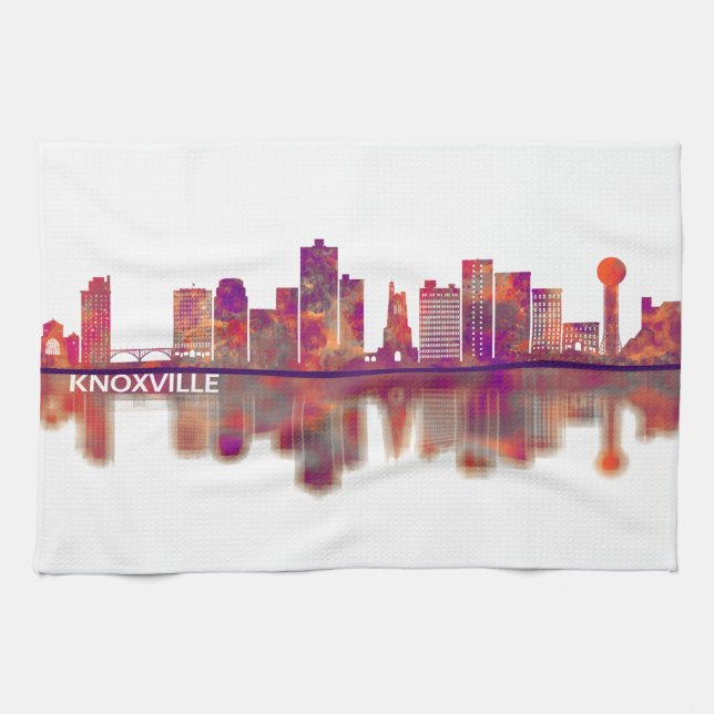 Paño De Cocina Knoxville Tennessee Skyline (Horizontal)