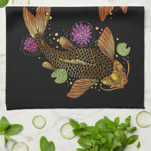 Paño De Cocina Koi Fish