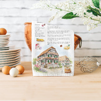 Paño De Cocina Kougelhopf d’Alsace | French Recipe Tea Towel