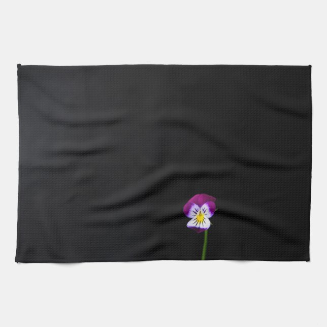 Paño De Cocina Ktcna de flores violeta (Horizontal)