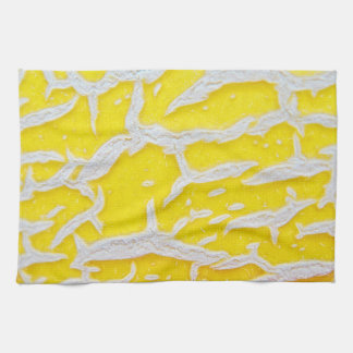 Paño De Cocina Küchentuch gelb-graues Melonenmuster