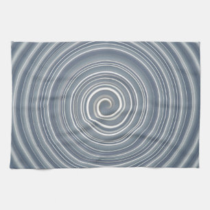Paño De Cocina Küchentuch grau-weisse Spirale