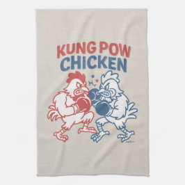 Paño De Cocina Kung Pow Chicken Funny Food Pun