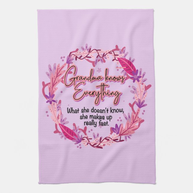 Paño De Cocina La abuela lo sabe todo (Vertical)