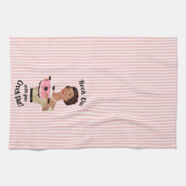 Paño De Cocina La ama de casa retro se rompía con tu WOC de Crock