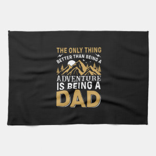 Paño De Cocina La aventura del día del padre es ser un papá