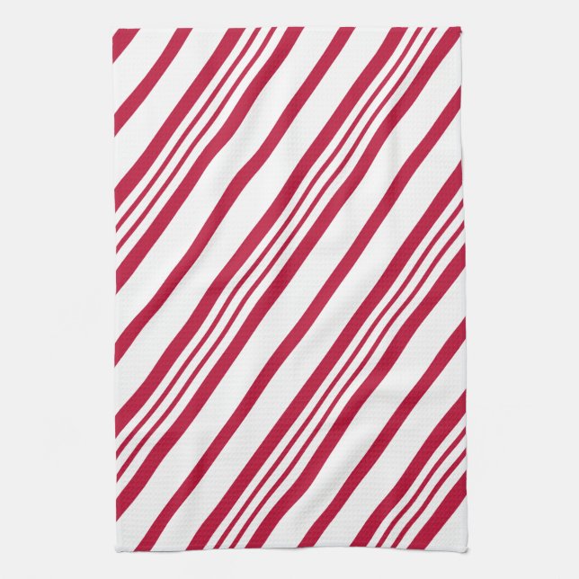 Paño De Cocina La banda de Navidades Candy Cane (Vertical)
