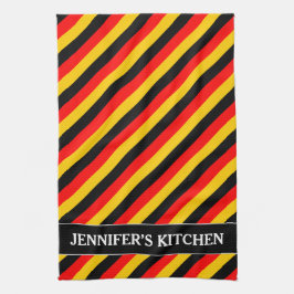 Paño De Cocina La bandera de Alemania inspiró el modelo coloreado