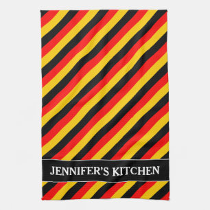 Paño De Cocina La bandera de Alemania inspiró el modelo coloreado