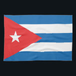 Paño De Cocina La bandera de Cuba<br><div class="desc">la bandera de Cuba en rojo blanco y azul. La bandera fue modelada según la bandera estadounidense y nunca fue cambiada después de que Cuba fuera tomada.</div>