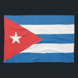 Paño De Cocina La bandera de Cuba<br><div class="desc">la bandera de Cuba en rojo blanco y azul. La bandera fue modelada según la bandera estadounidense y nunca fue cambiada después de que Cuba fuera tomada.</div>