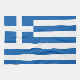 Paño De Cocina La bandera de Grecia