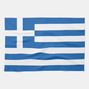Paño De Cocina La bandera de Grecia