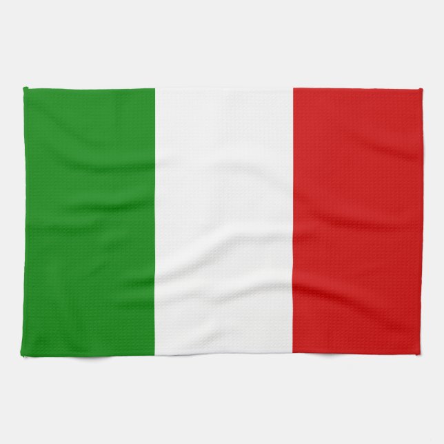 Paño De Cocina La bandera de Italia (Horizontal)