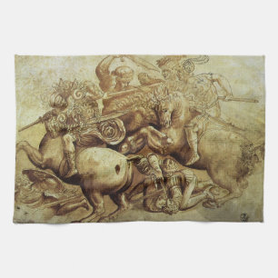 Paño De Cocina La Batalla de Anghiari de Leonardo da Vinci