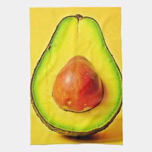 Paño De Cocina La belleza de un diseño de aguacate saludable