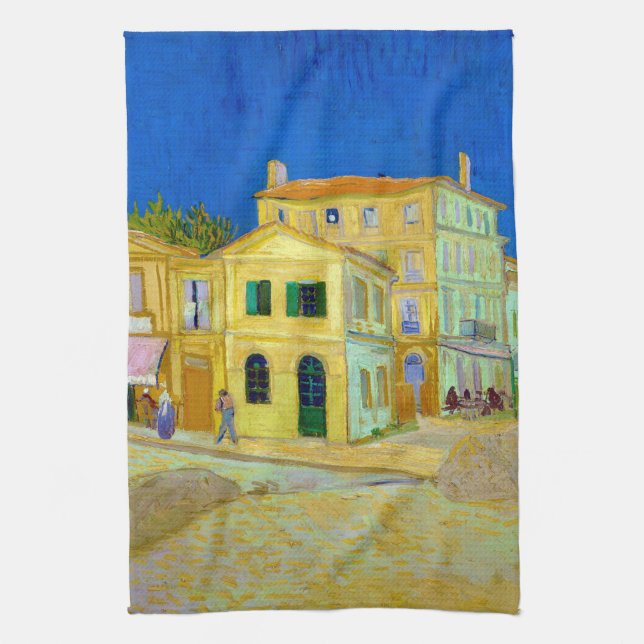 Paño De Cocina La casa amarilla, Van Gogh (Vertical)