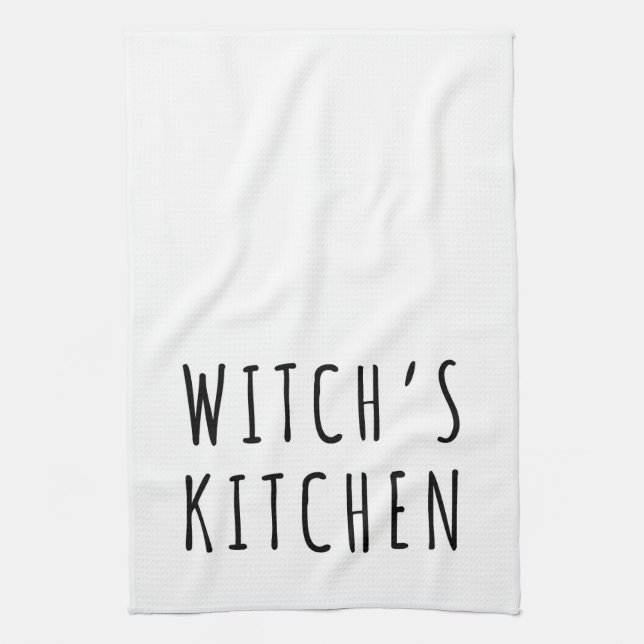 Paño De Cocina La cocina de bruja blanca (Vertical)