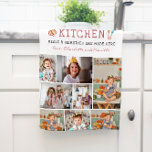Paño De Cocina La cocina de la abuela | 8 Foto personalizada<br><div class="desc">Toalla moderna de té de color. Con sala para mensajes personalizados, nombres y/o año. Estos son regalos del Día de la Madre que son perfectos para cualquier madre. ¡Un regalo que valorará por toda la vida! Se puede personalizar para cualquier apodo - mama, abuela, nana, meema, abuelito, gramínea, grammy, momma,...</div>