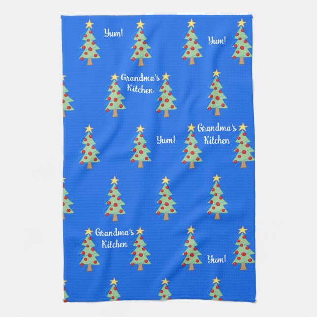 Paño De Cocina ¡La cocina de la abuela Yum! Árbol de Navidad (Vertical)