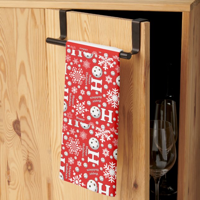 Paño De Cocina La cocina de la cancha de los navidades de bolas d (Pliegue de tercios)