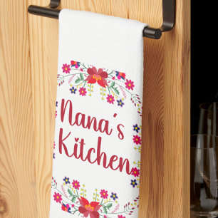 Paño De Cocina La cocina floral de Nana
