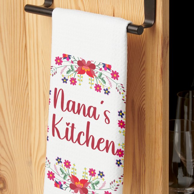 Paño De Cocina La cocina floral de Nana (Subido por el creador)