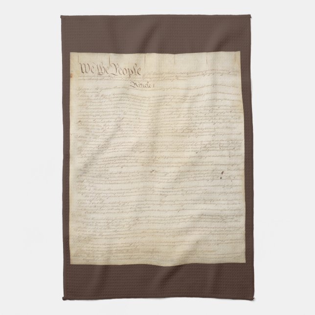 Paño De Cocina La Constitución de los Estados Unidos, nosotros el (Vertical)