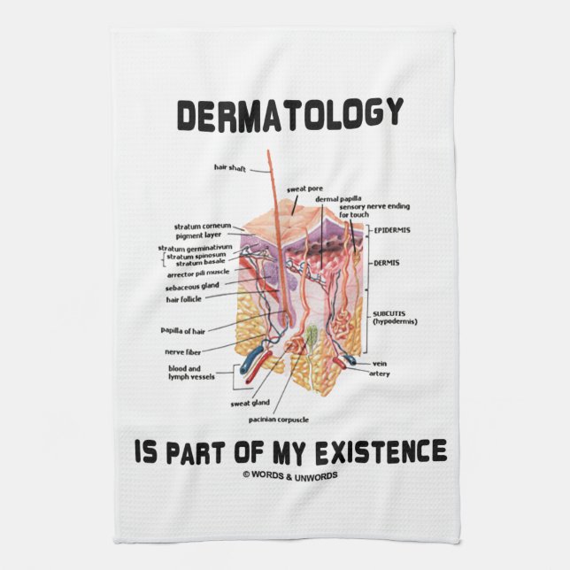 Paño De Cocina La dermatología es parte de mi existencia (Vertical)