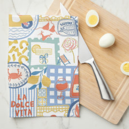 Paño De Cocina La Dolce Vita Italian Summer Lemon Mediterranean