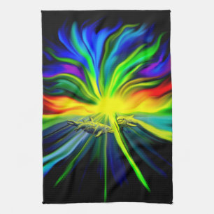 Paño De Cocina La familia de los delfines al sol