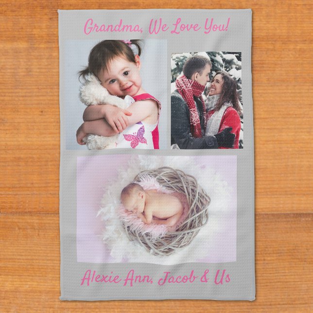 Paño De Cocina La familia dice: "Te amo" La abuela personifica (Subido por el creador)