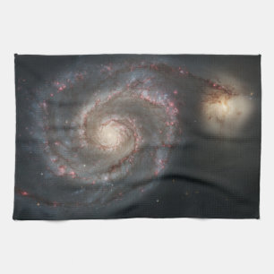 Paño De Cocina La galaxia del Remolino M51 & Compañera en el espa