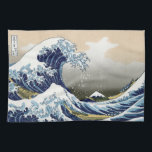 Paño De Cocina La gran ola de Kanagawa<br><div class="desc">El arte japonés vintage La gran ola de Kanagawa o la ola.. impresionante obra de arte al estilo ukiyo-e del gran maestro Katsushika Hokusai.. arte vintage sobre productos modernos de Zazilicious</div>