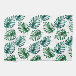 Paño De Cocina La hawaiana tropical Monstera deja el modelo