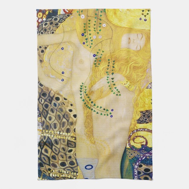 Paño De Cocina La Hydra, Gustav Klimt (Vertical)