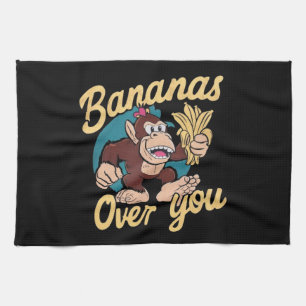 Paño De Cocina La Kong del burro, el banano sobre ti
