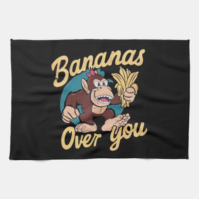 Paño De Cocina La Kong del burro, el banano sobre ti (Horizontal)