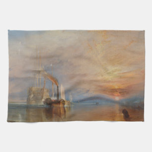 Paño De Cocina La lucha contra el atardecer temeraire Turner