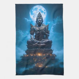 Paño De Cocina La Luz de la Luna Llena del Buda