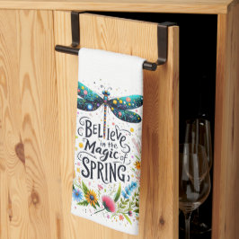 Paño De Cocina La magia de las flores de primavera