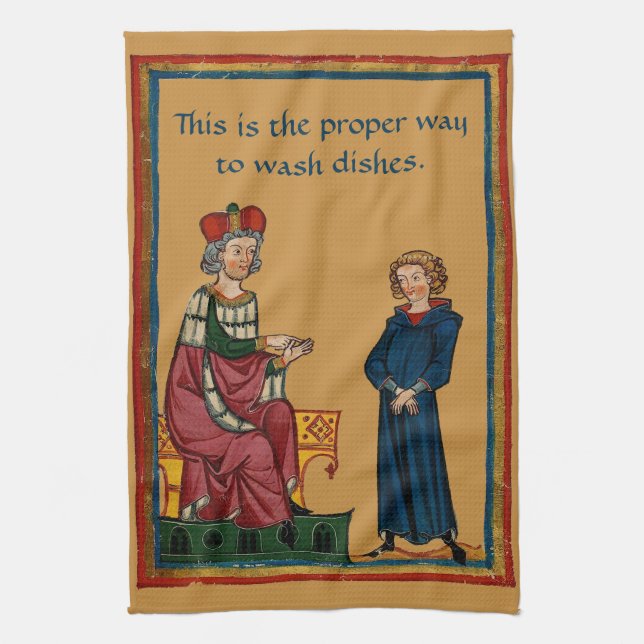 Paño De Cocina La manera apropiada de lavar platos (Vertical)