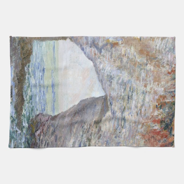 Paño De Cocina La Manneporte cerca de Étretat por Claude Monet (Horizontal)